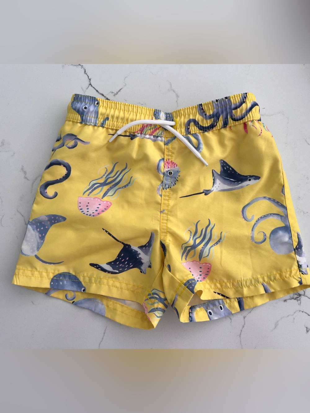 Janie and Jack Recycled Sea Friends Swim Trunk
